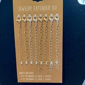 Gold and Silver Jewelry Extender Kit